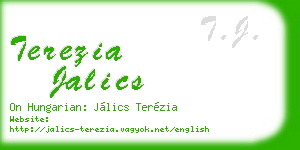 terezia jalics business card
