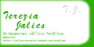 terezia jalics business card